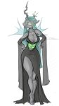  anthro arthropod big_breasts breasts changeling cleavage clothed clothing female friendship_is_magic longtailshort my_little_pony queen_chrysalis_(mlp) 
