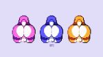  2019 backsack balls blue_body blue_butt blue_fur blue_tail butt canid canine digital_media_(artwork) dipstick_tail fur male mammal multicolored_tail ollie_jamie pink_body pink_butt pink_fur pink_tail pixel_(artwork) simple_background white_body white_fur yellow_body yellow_butt yellow_fur yellow_tail 