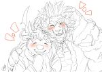  anthro bell blush capreoline cervid chain clothed clothing duo felid gloves hair handwear hi_res horn krampus_(housamo) lion male male/male mammal mane mane_hair noll423z pantherine reindeer scar smile tokyo_afterschool_summoners tusks video_games youl 