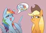  absurd_res applejack_(mlp) blush clothing duo equid equine female feral friendship_is_magic hat headgear headwear hi_res mammal medal my_little_pony pterippus rainbow_dash_(mlp) underpable wings 