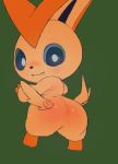  2019 ambiguous_gender blue_eyes butt butt_wings digital_media_(artwork) feral fur hi_res inkune legendary_pok&eacute;mon nintendo pok&eacute;mon pok&eacute;mon_(species) simple_background solo victini video_games wings 