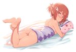  ass bottomless feet michairu. no_bra nopan towel yuuki_yuuna yuuki_yuuna_wa_yuusha_de_aru 