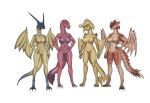  anon_bardos big_breasts breasts capcom diablos_(disambiguation) fanged_wyvern female flying_wyvern group hi_res legiana monster_hunter odogaron pussy rath_wyvern rathalos scalie video_games 