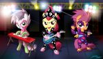  apple_bloom_(mlp) band clothing costume cub cutie_mark_crusaders_(mlp) earth_pony equid equine female friendship_is_magic guitar horn horse instrument_(disambiguation) keyboard_instrument makeup mammal microphone musical_instrument musical_keyboard my_little_pony plucked_string_instrument pony pterippus scootaloo_(mlp) show_stopper_outfits string_instrument sweetie_belle_(mlp) unicorn willdrawforfood1 wings young 