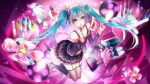  1055 aliasing hatsune_miku long_hair stockings sweet_devil_(vocaloid) vocaloid 