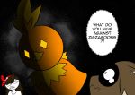  beak bodily_fluids brown_body brown_fur brown_hair crying feathers female fur hair jaiden_animations may_(pok&eacute;mon) nintendo orange_body orange_feathers pok&eacute;mon pok&eacute;mon_(species) shujiwakahisaa tears teriyaki_(jaidenanimations) torchic video_games zigzagoon 