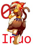  2019 anthro balls butt censored fire geiru_mirua hi_res infernape looking_at_viewer male nintendo nude one_eye_closed penis pok&eacute;mon pok&eacute;mon_(species) slightly_chubby smile solo tongue video_games wink 