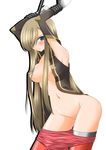  bdsm blue_eyes blush bondage bound breasts brown_hair long_hair medium_breasts nipples no_bra no_panties open_clothes open_shirt shirt solo tales_of_(series) tales_of_the_abyss tear_grants thighhighs undressing valssu 