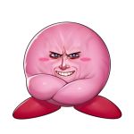  &gt;:) 2019 alien alpha_channel blue_eyes caindraka crossed_arms crossover fatal_fury geese_howard humor kirby kirby_(series) looking_at_viewer male nintendo not_furry pink_body pink_skin simple_background smile snk teeth transparent_background video_games waddling_head what 