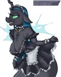  anthro arthropod big_breasts breasts changeling cleavage clothed clothing female friendship_is_magic longtailshort maid_uniform my_little_pony queen_chrysalis_(mlp) uniform 