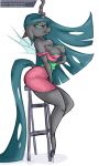  anthro arthropod big_breasts breasts changeling clothing dress female friendship_is_magic longtailshort my_little_pony nipples queen_chrysalis_(mlp) 