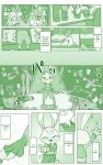  anthro barefoot bodily_fluids bottomwear canid canine clothed clothing comic disney edit felid fox fully_clothed green_and_white group hard_translated judy_hopps lagomorph leporid lifting mammal monochrome mr._big necktie nick_wilde open_mouth open_smile pantherine pants police_uniform rabbit red_fox renato_manchas running shirt smile sweat sweatdrop text topwear translated turu_picca uniform zootopia 