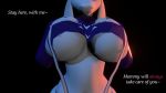  16:9 3d_(artwork) anthro big_breasts blender_(disambiguation) breasts bridal_gloves clothing digital_media_(artwork) female fur garter_belt garter_straps hi_res kaitou3d lingerie red_eyes solo toriel under_boob undertale video_games white_body white_fur 