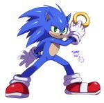  anthro black_nose blue_body clothing eulipotyphlan footwear gloves green_eyes handwear hedgehog hi_res holding_(disambiguation) looking_at_viewer male mammal shoes simple_background smile solo sonic_the_hedgehog sonic_the_hedgehog_(film) sonic_the_hedgehog_(series) sssonic2 standing white_background 