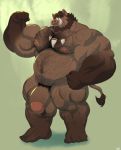  2018 5_fingers 5_toes anthro ball_tuft balls barazoku beard belly biceps big_balls big_muscles big_penis bluekumabox body_hair broody brown_body brown_fur brown_hair chest_hair facial_hair fingers flexing fur hair hairy huge_balls huge_muscles huge_penis humanoid_penis jewelry looking_at_viewer male mammal musclegut muscular muscular_male necklace nipples nude pecs penis pink_nipples plantigrade pubes red_eyes solo standing suid suina sus_(pig) thick_penis toes tuft tusks wild_boar 