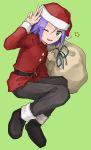  absurdres blue_hair christmas green_eyes highres kojirou_(pokemon) pokemon pokemon_(anime) team_rocket 