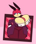  2019 4_arms antennae_(anatomy) anthro arthropod big_breasts bottomwear breasts button_(fastener) cleavage clothed clothing dewy-eyedboy digital_drawing_(artwork) digital_media_(artwork) female huge_breasts insect ledian multi_arm multi_limb necktie nintendo non-mammal_breasts patsy_bennett pok&eacute;mon pok&eacute;mon_(species) pok&eacute;morph self_grope shirt smile solo thick_thighs topwear video_games wide_hips 