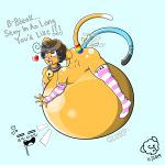  1:1 absurd_res ahegao anal anal_vore belly big_belly bleok confusedkitty domestic_cat felid feline felis fur girly hi_res hyper hyper_belly inflation looking_pleasured male male/male mammal orange_body orange_fur soft_vore unknown_artist vore 