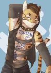  abs clouded_leopard felid likulau male mammal muscular muscular_male nekojishi pantherine pecs sharparadise solo 