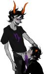  adventures alien bodily clowns gamzee_makara hair homestuck horn invalid_tag karkat_vantas male male/male ms ms_paint_adventures oral paint troll webcomic 