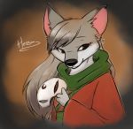  2018 anthro black_nose canid canine clothed clothing fox hessa_(nairi:_tower_of_shirin) lapinousmalice mammal nairi:_tower_of_shirin solo video_games 