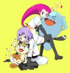  james_(vocaloid) kojirou_(pokemon) musashi_(pokemon) pokemon team_rocket 