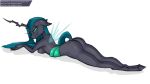  16:9 anthro arthropod big_breasts breasts butt changeling female friendship_is_magic longtailshort lying my_little_pony on_front queen_chrysalis_(mlp) 