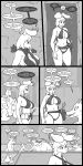  absurd_res anthro areola big_breasts bikini breasts butt canid canine canis cleavage clothed clothing curvy_figure female group hair hi_res huge_breasts lagomorph lagotrope leporid lizard male mammal monster nipples pool_(disambiguation) rabbit reptile scalie swimwear thick_thighs voluptuous water weapon wide_hips wolf 