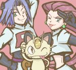  gardear058 kojirou_(pokemon) meowth musashi_(pokemon) pokemon team_rocket tongue tongue_out 