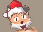  2016 4:3 canid canine christmas clothing fox hat headgear headwear holidays mammal secretkitsune solo tongue tongue_out 