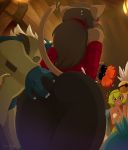  amalia_sheran_sharm ankama anthro blush bodily_fluids butt butt_grab female hand_on_butt hi_res kabrok merunyaa miranda_(wakfu) sweat video_games wakfu 