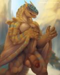  anthro balls capcom conditional_dnp dragon exotic-cock flying_wyvern hi_res invalid_tag male monster_hunter penis solo tigrex tojo_the_thief uncut video_games wyvern 