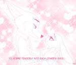  &lt;3 ... 2019 anthro canid canine clothed clothing comic disney duo english_text fox fully_clothed inner_ear_fluff judy_hopps lagomorph leporid looking_at_another mammal necktie nick_wilde pink_background rabbit red_fox shirt side_view simple_background skeletonguys-and-ragdolls smile sparkles text topwear tuft zootopia 