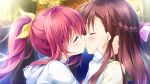  asakura_chihiro ensemble_(company) game_cg kiss long_hair natsume_akari otome_ga_irodoru_koi_no_essence red_hair trap 