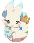  2019 bib blue_nose bow canid canine clothing crown dipstick_ears female fox fur hi_res mammal markings multicolored_ears solo tama_(world_of_final_fantasy) white_body white_fur xmu 