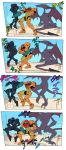  absurd_res alien comic dancing dark_samus dragon group hi_res human humanoid japanese_text jojo&#039;s_bizarre_adventure mammal meme methados metroid nintendo pose reptile ridley samus_aran scalie super_smash_bros. text torture_dance video_games 