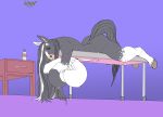  absurd_res anthro big_breasts breast_expansion breasts equid equine hi_res horse huge_breasts hyper kamilia luaky lying mammal massage_table 