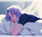  bed_sheet blue_hair gi_xxy green_eyes kojirou_(pokemon) pokemon pokemon_(anime) team_rocket 