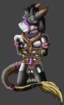  absurd_res animal_genitalia bdsm bondage bound cuffs_(disambiguation) drake-darkscale hi_res kronas muzzle_(disambiguation) rope rubber sheath surfsuit 