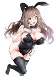  animal_ears bunny_ears bunny_girl cleavage daisufuumi the_idolm@ster the_idolm@ster_shiny_colors thighhighs 