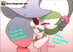  animated anthro blush diives female female/female forced gardevoir hatterene humanoid humanoid_on_humanoid kissing loop nintendo not_furry pok&eacute;mon pok&eacute;mon_(species) standing text video_games 