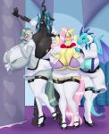  2019 5_fingers absurd_res anthro areola arthropod big_breasts blues64 bra breasts changeling clothed clothing dragon equid equine female fingerless_gloves fingers fluttershy_(mlp) footwear friendship_is_magic gloves group handwear hi_res hole_(anatomy) huge_breasts hyper hyper_breasts legwear mammal marauder6272 marble_pie_(mlp) my_little_pony non-mammal_breasts open_mouth princess_ember_(mlp) queen_chrysalis_(mlp) underwear wings 
