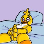  1:1 animatronic anthro balls bodily_fluids chica_(fnaf) crisis-omega five_nights_at_freddy&#039;s herm hi_res intersex machine penis pussy robot video_games 