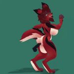  1:1 2019 3d_(artwork) animated anthro atelierlily big_breasts black_body black_fur black_tongue bouncing_breasts breasts brown_hair canid canine digital_media_(artwork) disembodied_penis female fox franchesca_(garasaki) fur green_background hair hind_legs loop male male/female mammal multicolored_body multicolored_fur penetration penis pussy red_body red_fur shadow side_boob simple_background tongue tongue_out vaginal vaginal_penetration white_body white_fur 