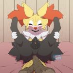  1:1 2019 anal anal_penetration animal_genitalia animal_pussy blush braixen canine_pussy collar female feral hi_res nintendo penetration pok&eacute;mon pok&eacute;mon_(species) pussy stick video_games wet wicketrin 