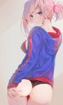  ass bra fate/grand_order miyamoto_musashi_(fate/grand_order) open_shirt pantsu thong tomozero 