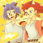  animal_ears atsumi_yoshioka cat_ears kojirou_(pokemon) lowres meowth musashi_(pokemon) pokemon pokemon_(anime) team_rocket 