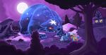  absurd_res dimfann equid feral friendship_is_magic group hi_res horn mammal moon my_little_pony night outside size_difference snails_(mlp) snips_(mlp) superabsurd_res trixie_(mlp) unicorn ursa_minor_(mlp) ursid 