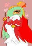  &lt;3 absurd_res anthro avian bedroom_eyes blush breasts claws female food fur half-closed_eyes hawlucha hi_res looking_at_viewer nintendo nipples pocky pok&eacute;mon pok&eacute;mon_(species) seductive solo video_games white_body white_fur wings おやすみ 