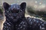  2019 black_body black_fur black_nose conditional_dnp day detailed_background domestic_cat felid feline felis fur looking_at_viewer mammal outside sky snow trunchbull whiskers 